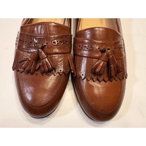 9 D Florsheim Made In Italy Kiltie Tassel Loafers 90445 Narrow Grandpa Chic main image 11
